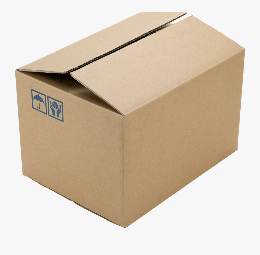 Shipping Box Png - Cardboard Box For Packing, Transparent Clipart