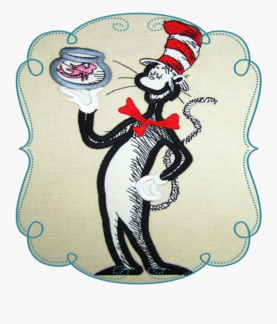 Transparent Cat In The Hat Png - Cartoon, Transparent Clipart