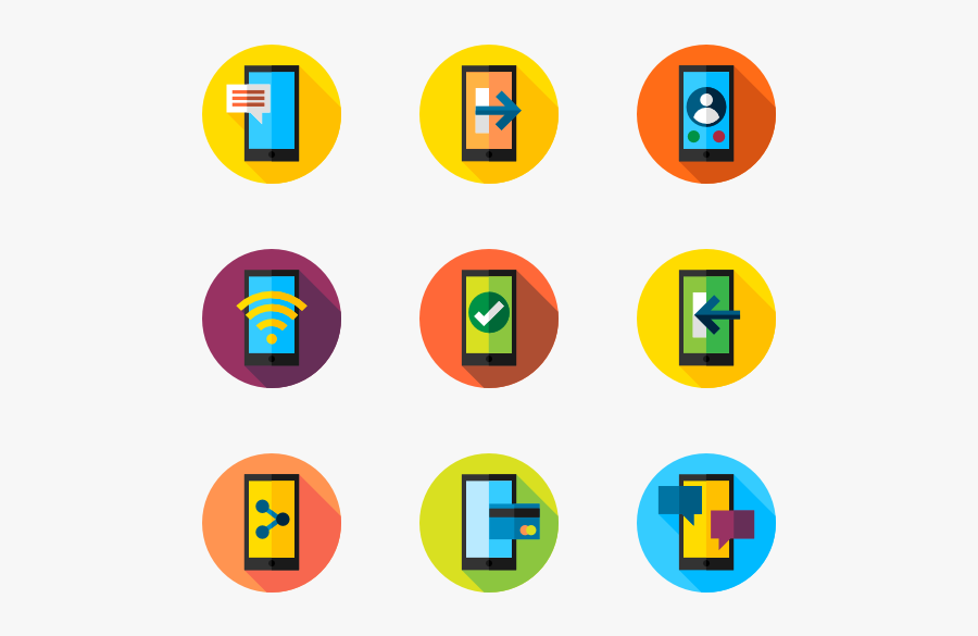 35 Mobile Phone Function Icon Packs - Functions Icons, Transparent Clipart