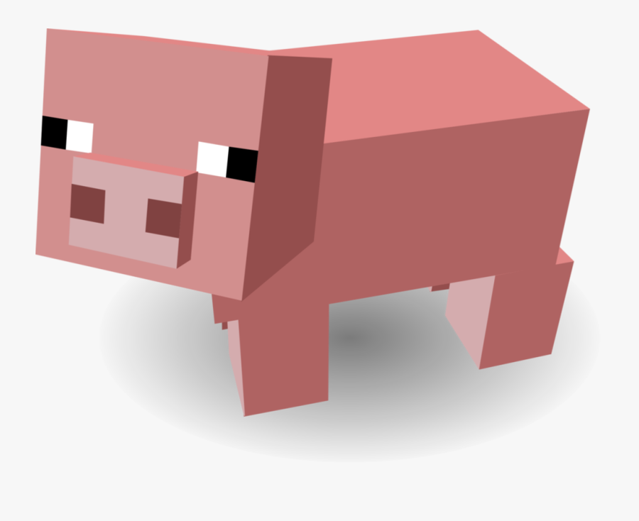 Transparent Barbque Clipart - Minecraft Pig Clip Art, Transparent Clipart