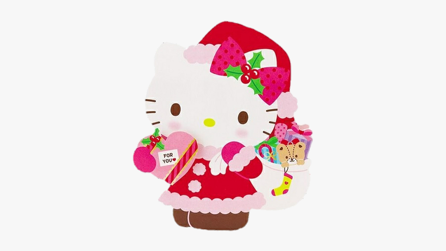 #xmas #christmas #navidad #hellokitty #hello Kitty - Hello Kitty Christmas Cute, Transparent Clipart