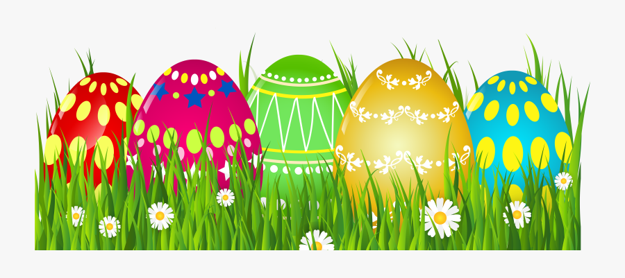 Clip Art Easter Grass Clipart - Easter Eggs Border Png, Transparent Clipart