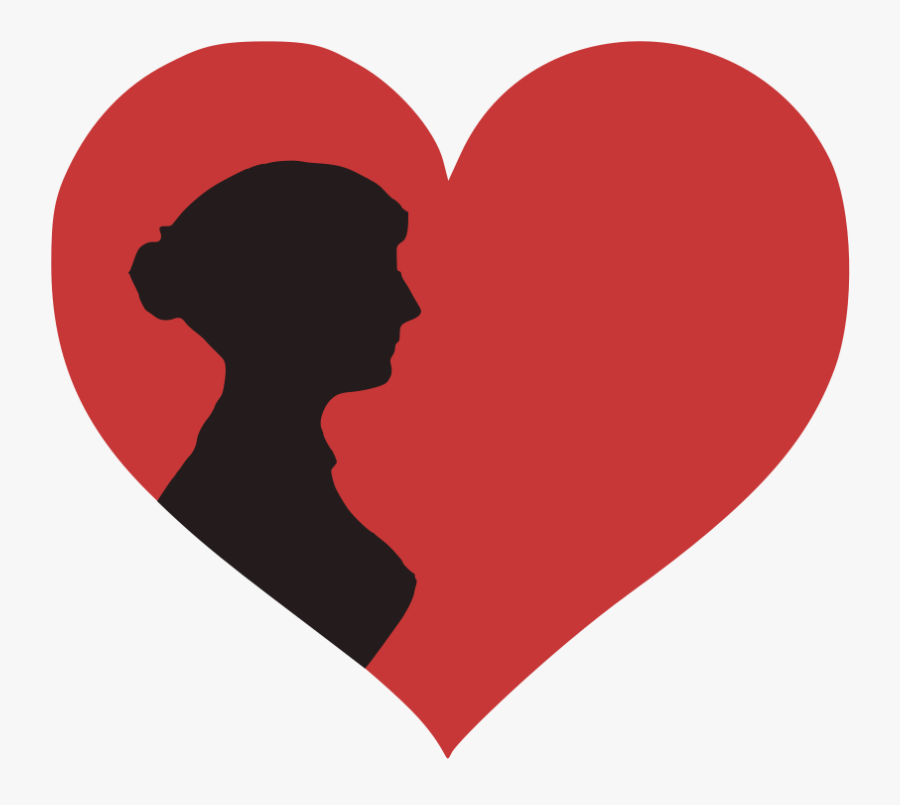 Jane Austen Silhouette, Transparent Clipart