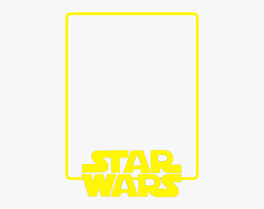 Star Wars Logo Frame, Transparent Clipart