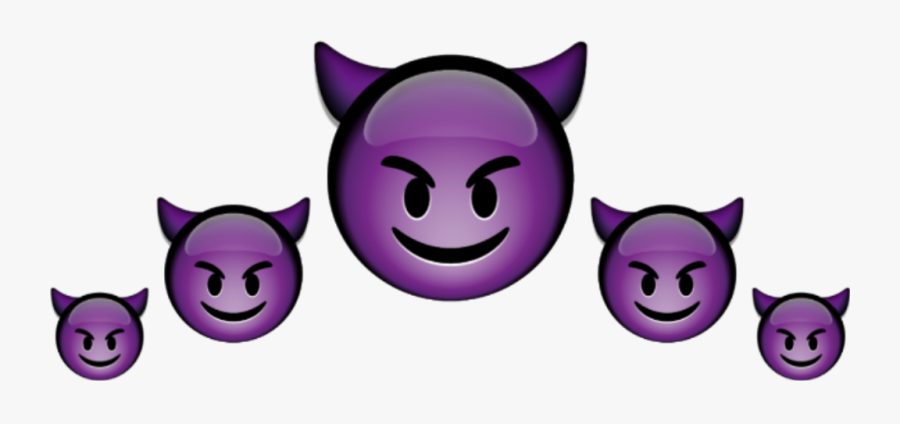 #bad #picsart #emojicrown #crown #emoji #emojies #crownemoji - Devil Emoji Sticker Png, Transparent Clipart