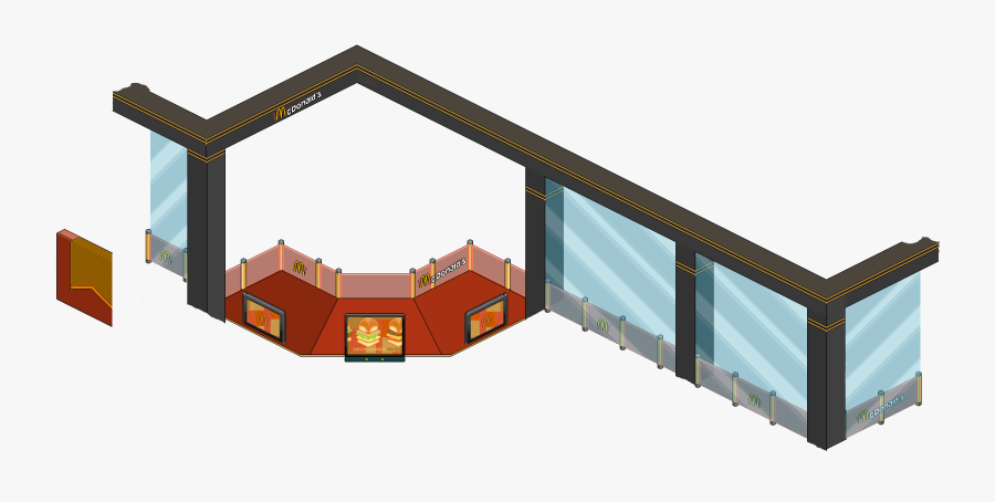 Transparent Mcdonald"s Png - Habbo Mc Donalds Png, Transparent Clipart