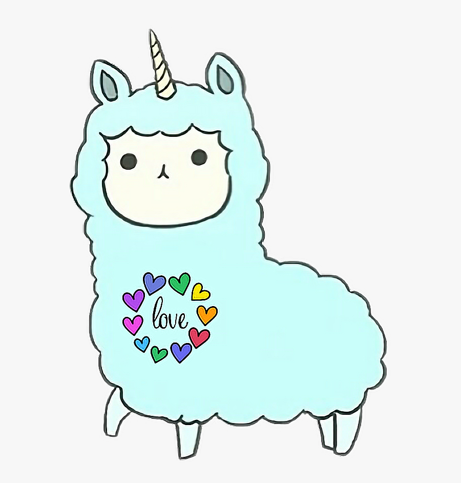 Alpaka Kawaii, Transparent Clipart