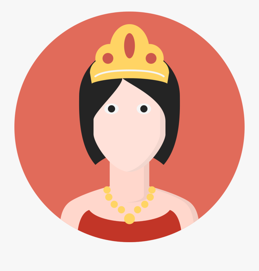 Queen Icon, Transparent Clipart