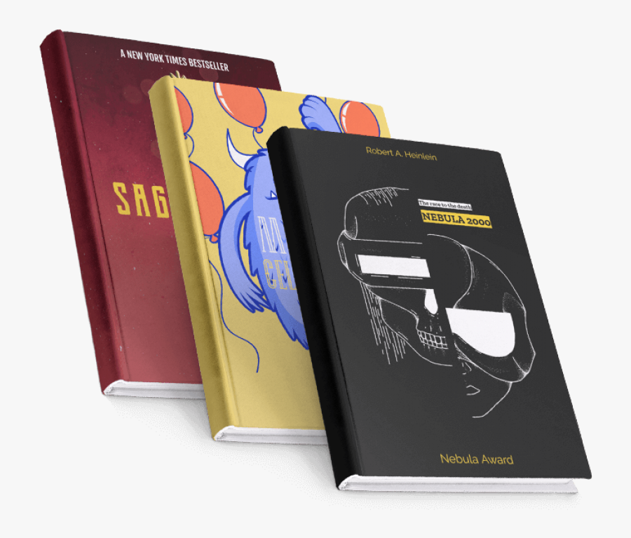 Book Cover Generator With Transparent Background - Book Cover Designing, Transparent Clipart