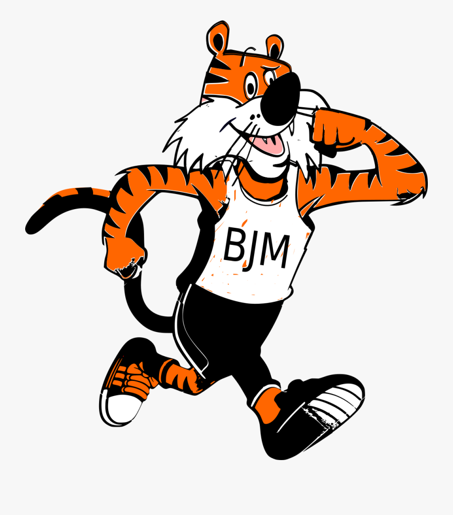 Tiger Racing Cartoon, Transparent Clipart