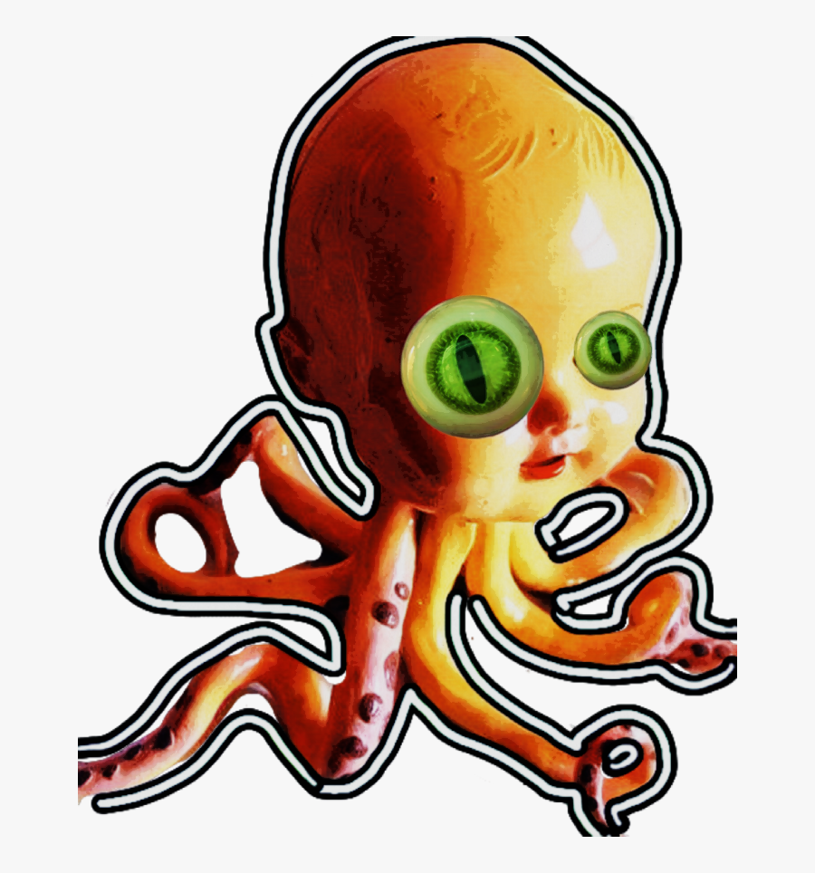 Creepy, Baby, Octopus, Octobaby, Transparent Clipart