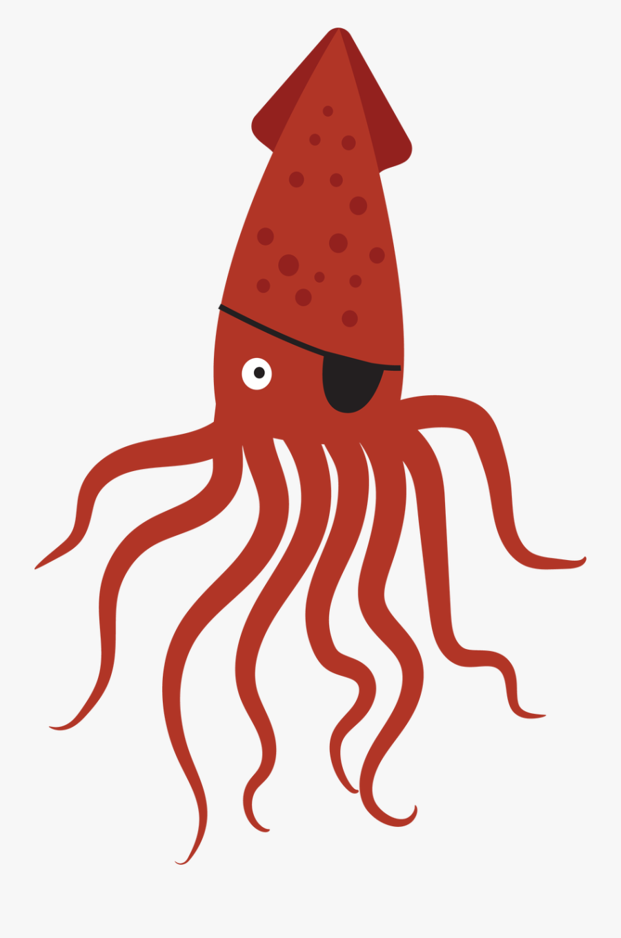 Pirate Octopus Svg Cut File, Transparent Clipart
