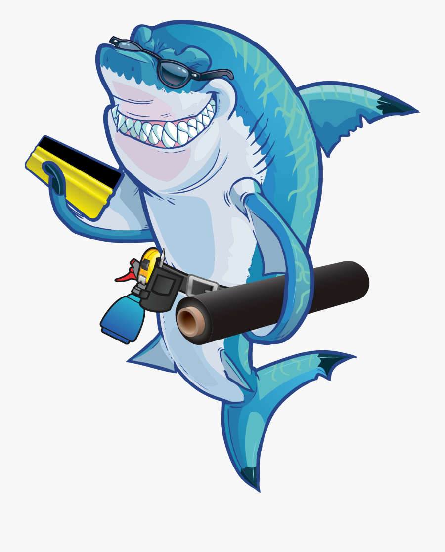 Sign Shark - Cartoon, Transparent Clipart