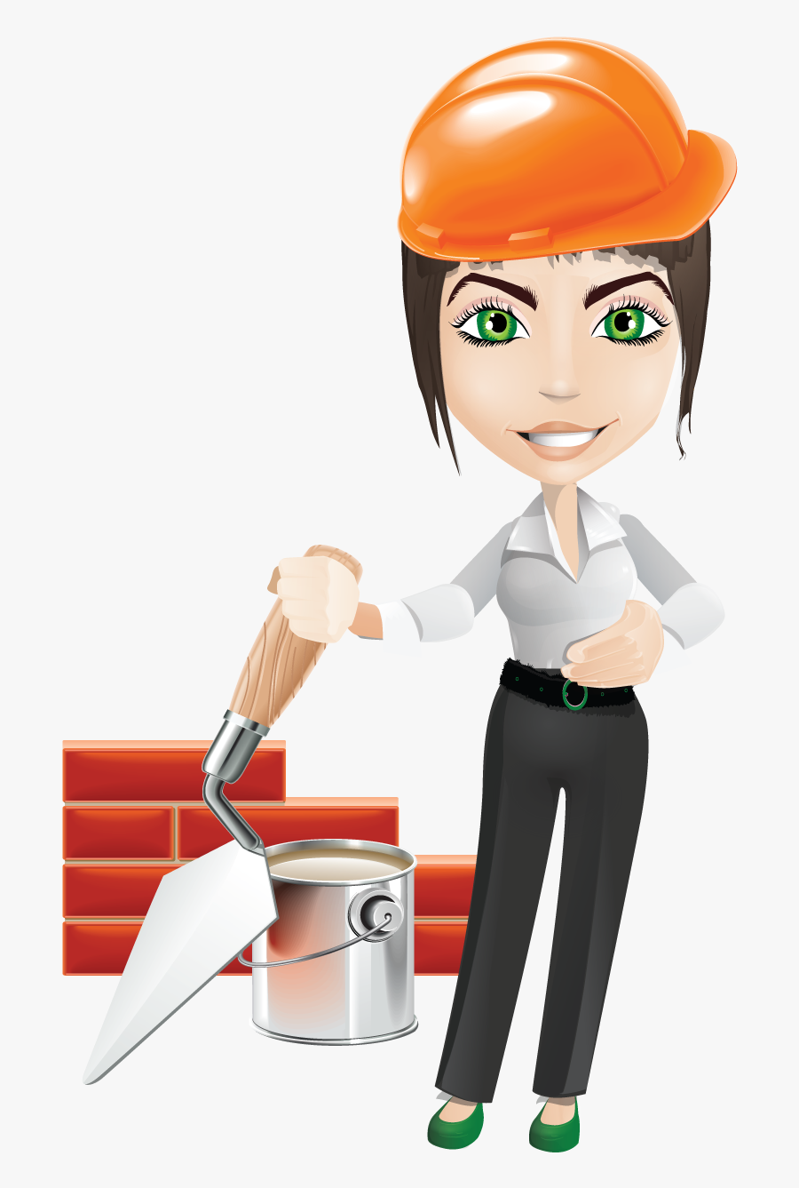 Index Of Wp Content - Woman Construction Worker Clipart, Transparent Clipart