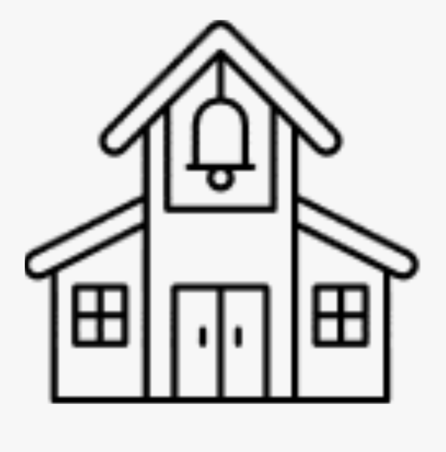 Shop Old School - Old Building Clipart Black And White, Transparent Clipart