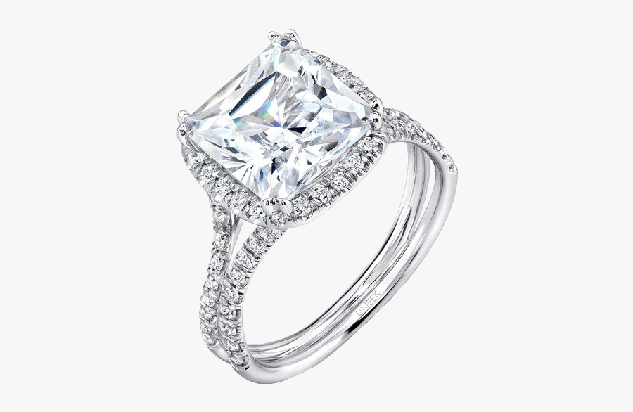 Drawing Gemstones Cushion Cut - Emerald Cut Ring With 3 Stones, Transparent Clipart