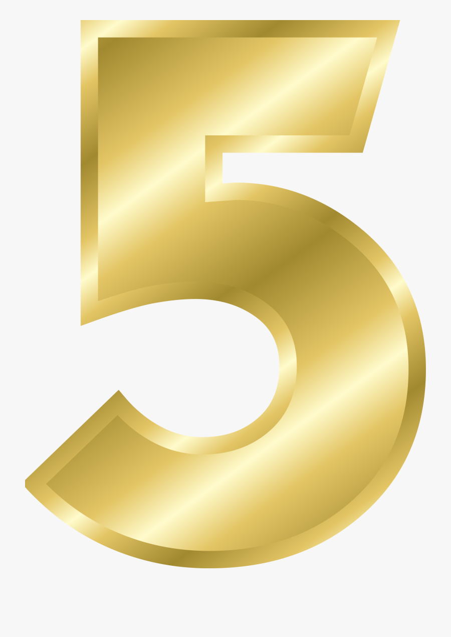 Collection Of Free Bill - Gold Number 5 Png, Transparent Clipart