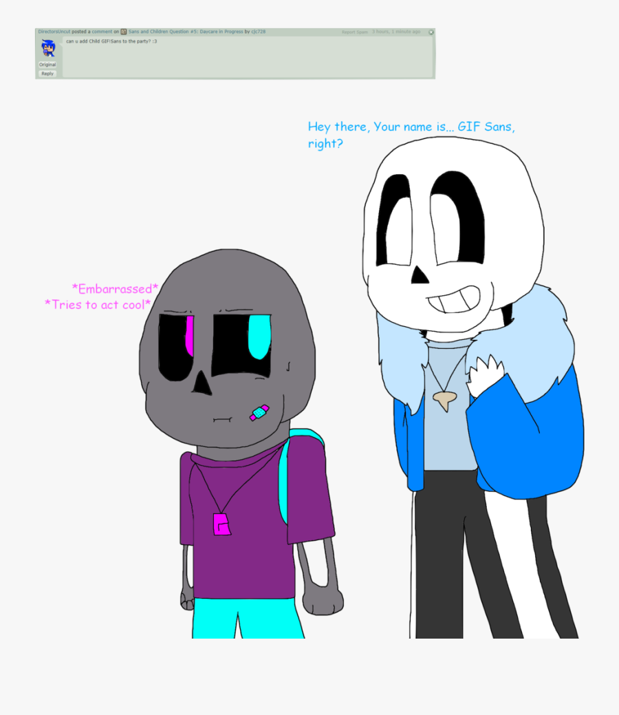 Sans And Children Gif By Cjc On - Cartoon, Transparent Clipart