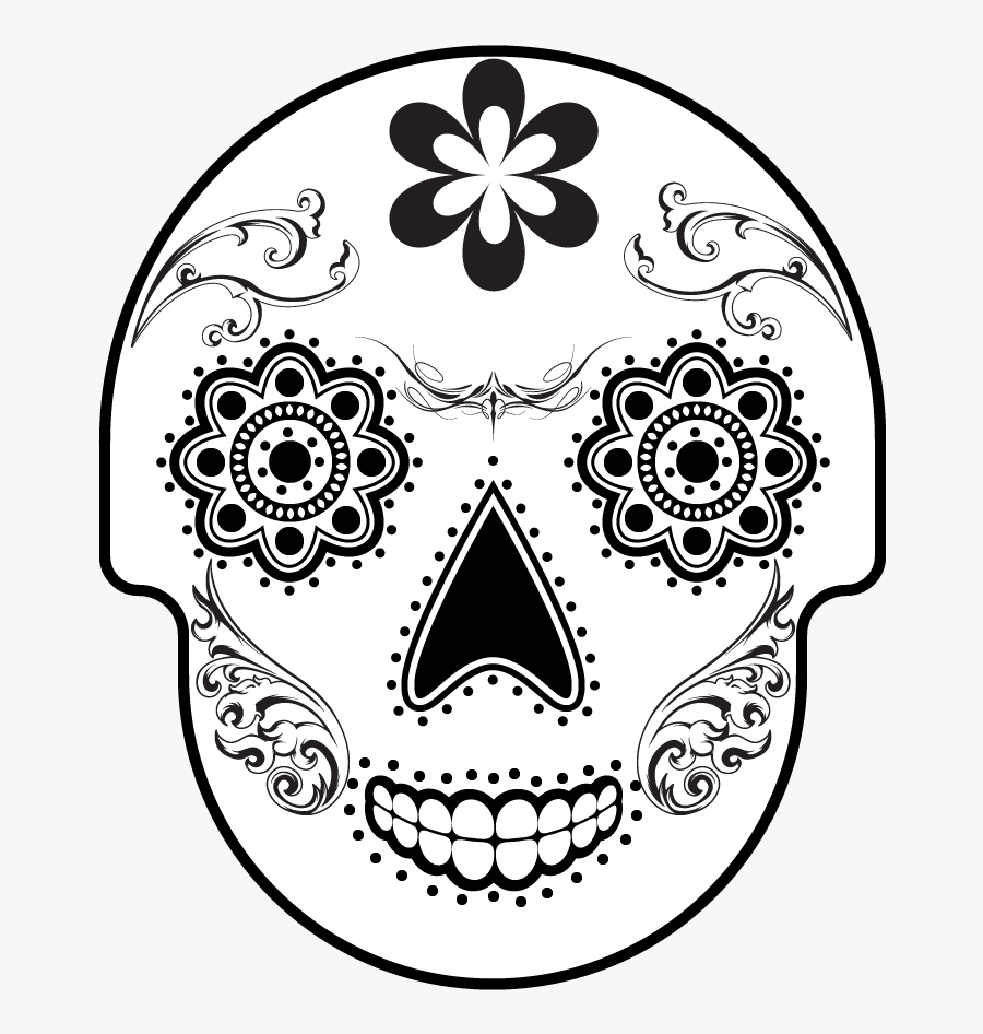 List 30+ Pictures sugar skull clip art black and white Updated