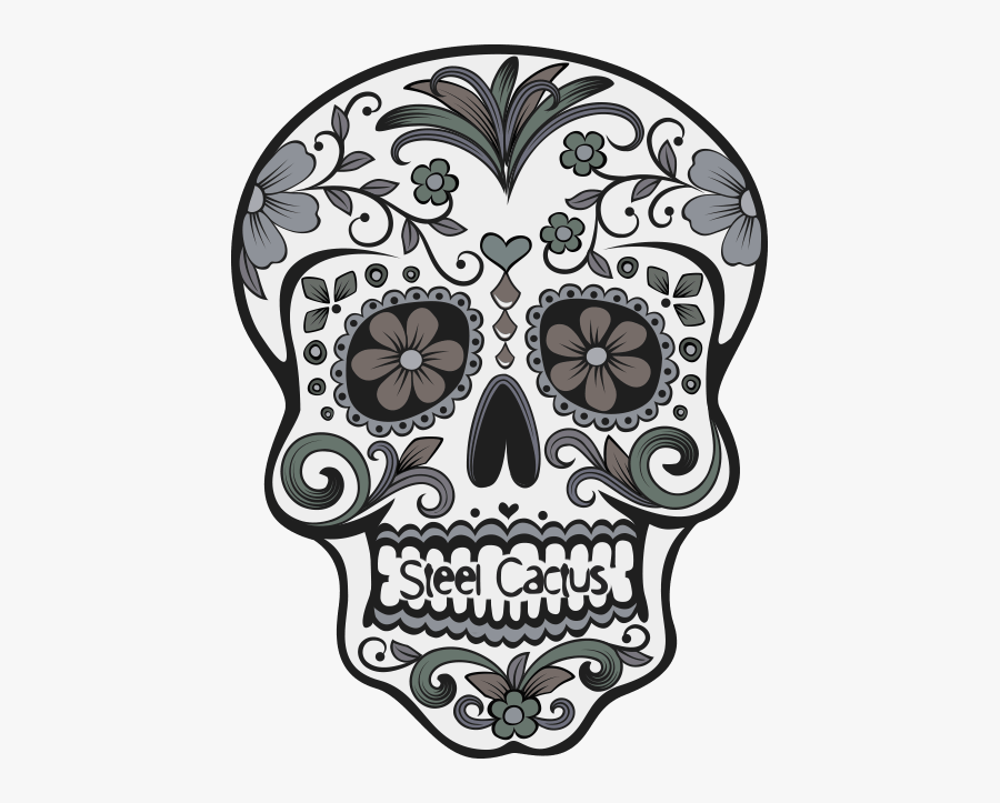 Image Drawing Sugar Skull - Día De Los Muertos Clipart, Transparent Clipart