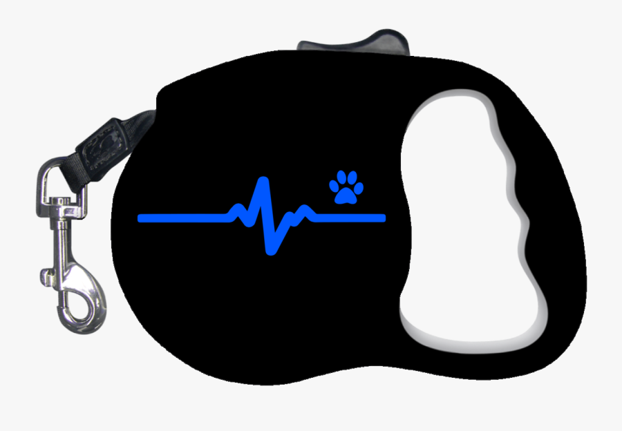 Thin Blue Line Heart Bite Dog Leash"
 Class= - Leash, Transparent Clipart