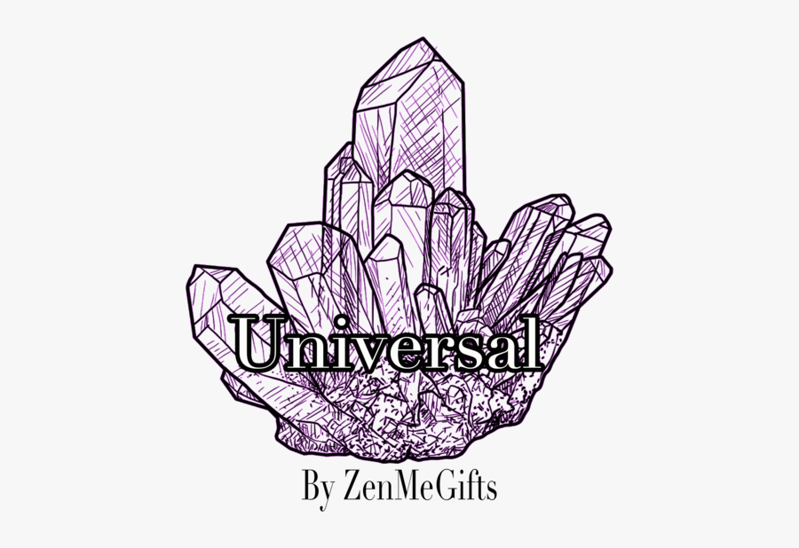 Zenmegifts - Gemstone Crystal Coloring Pages, Transparent Clipart