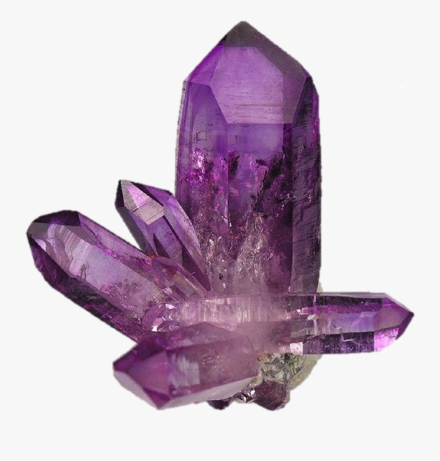Transparent Crystal Cluster Clipart - Amethyst Transparent Background, Transparent Clipart
