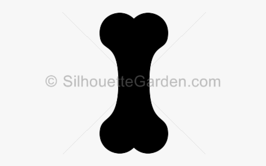 Dog Bone Silhouette - Jellyfish Drawing, Transparent Clipart