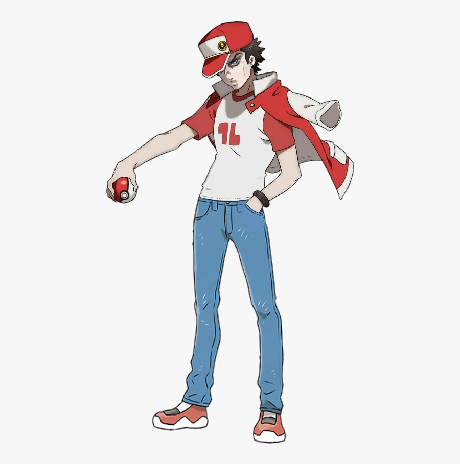 Pokemon Trainer Red Fanart, Transparent Clipart