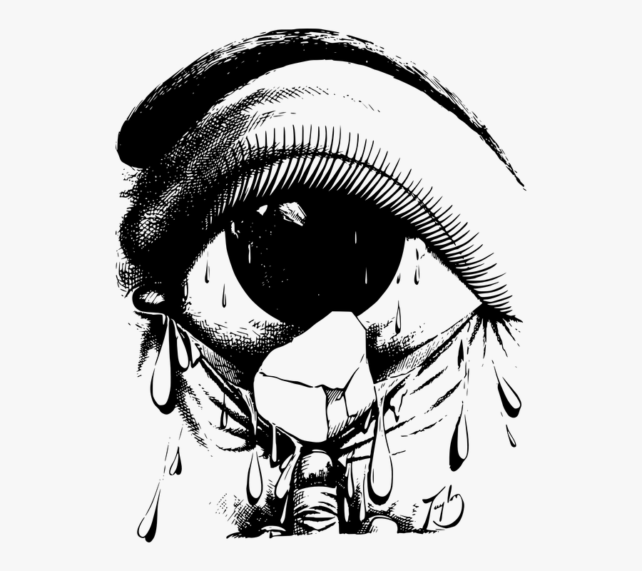 Transparent Crying Eye Clipart - Crying Eye Png, Transparent Clipart