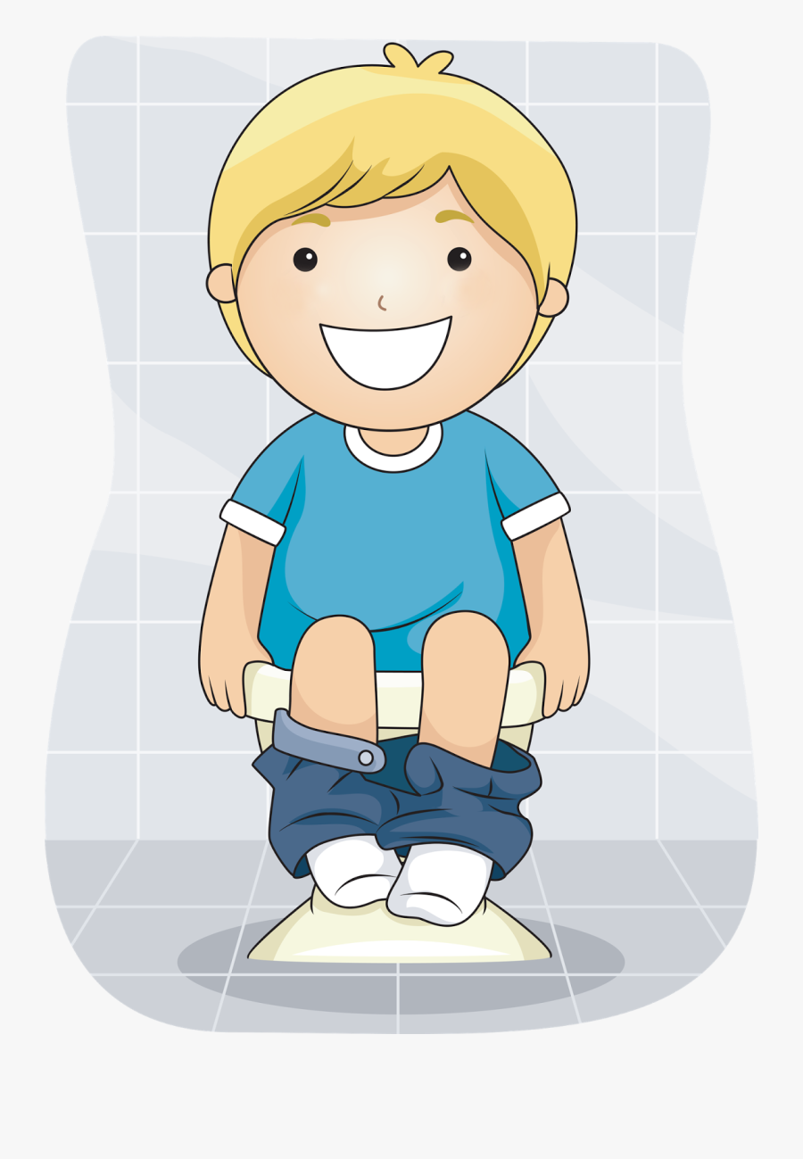 Clipart Bathroom Boy Potty Training - Boy Potty Training Clipart, Transparent Clipart