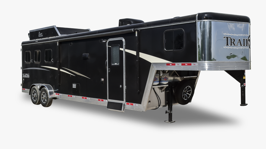 Png Transparent Gooseneck Horse Trailer Black, Transparent Clipart