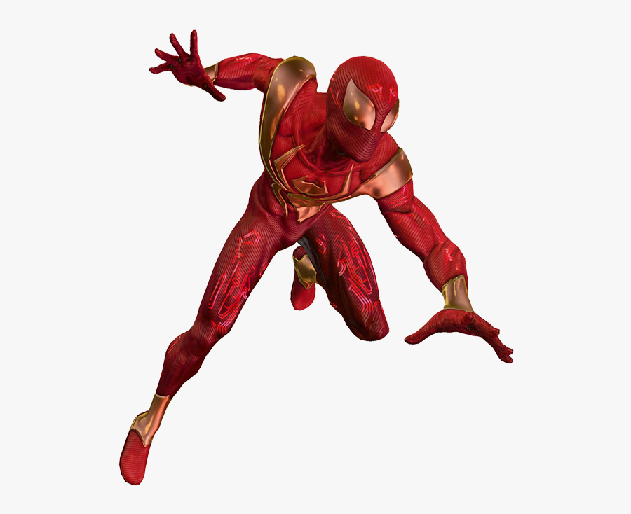 Iron Spider Sit, Iron Spider Jump - Iron Spider Shattered Dimensions, Transparent Clipart