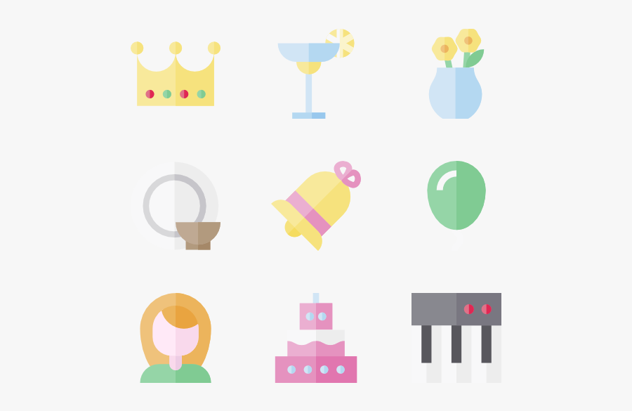 Party Elements, Transparent Clipart