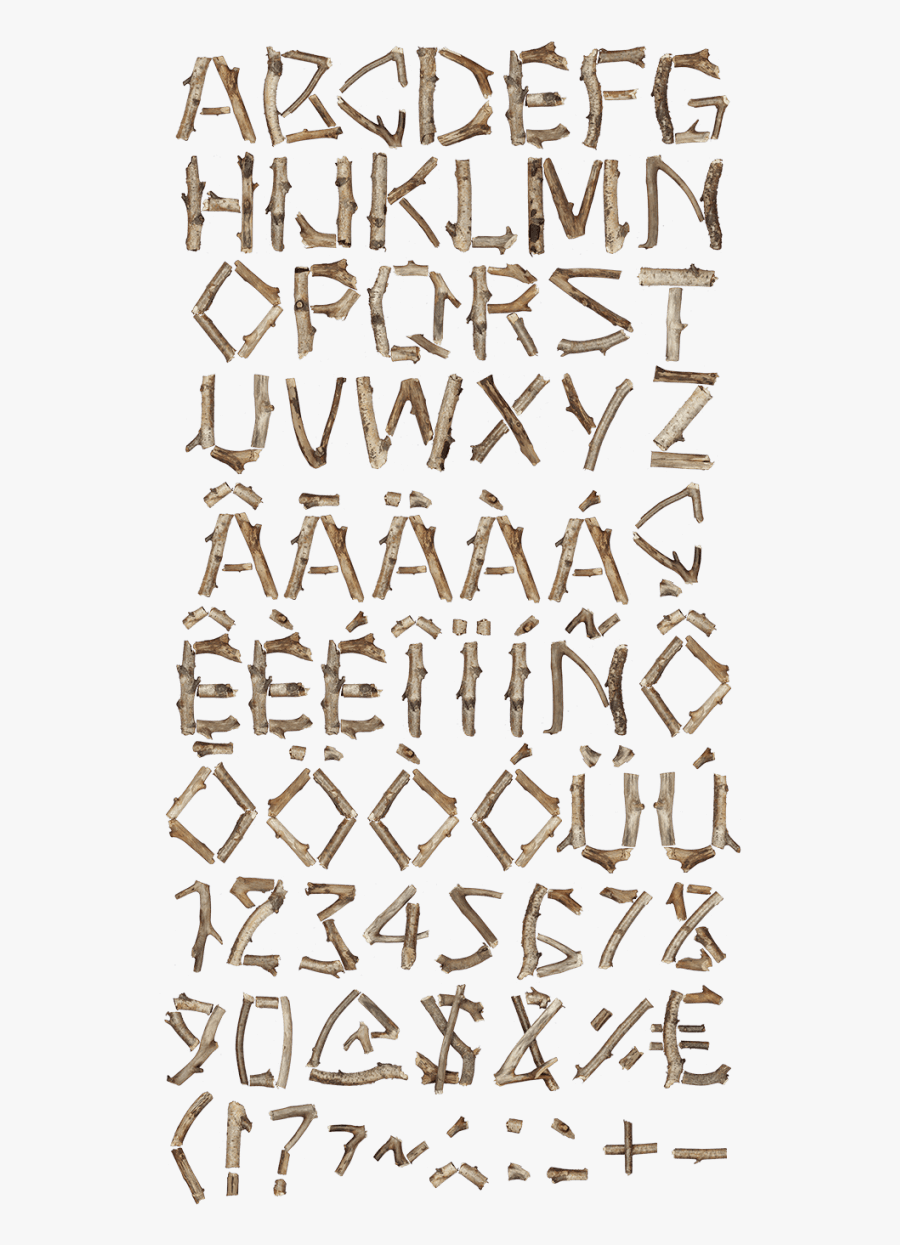 Png Tree Alphabet Fonts - Calligraphy, Transparent Clipart