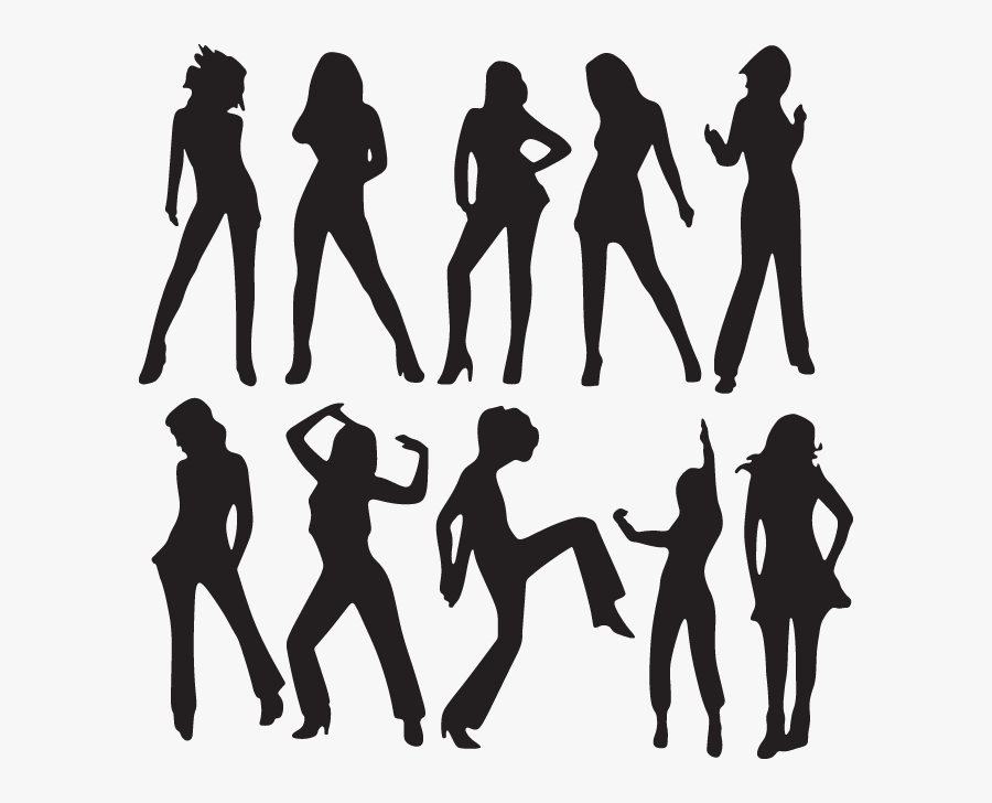 Women Silhouette Clip Art, Transparent Clipart