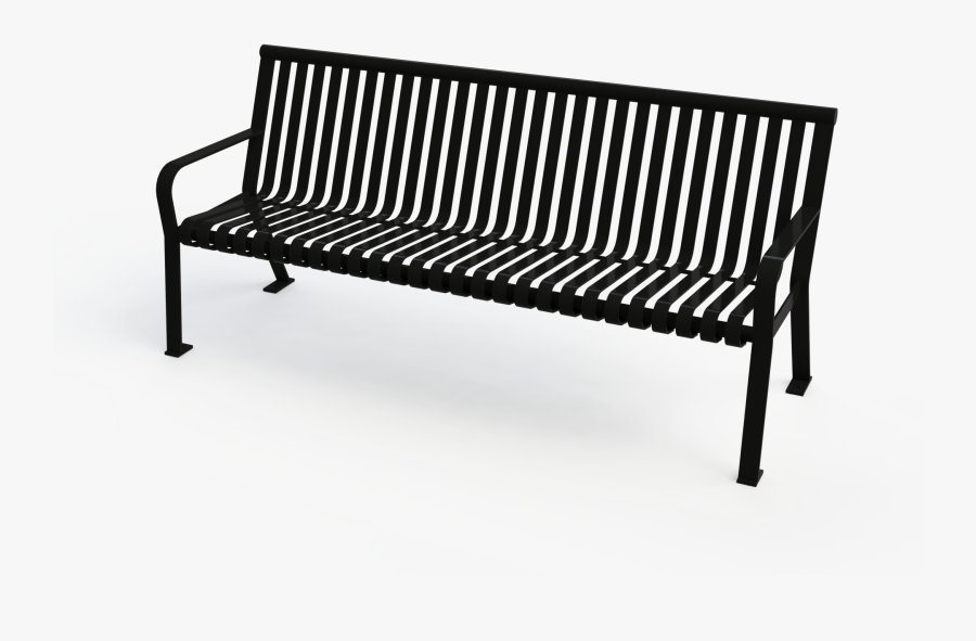 Transparent Park Bench Clipart Black And White - Park Black Bench Png, Transparent Clipart