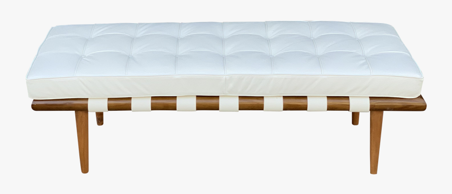 Custom With White Leather - Studio Couch, Transparent Clipart
