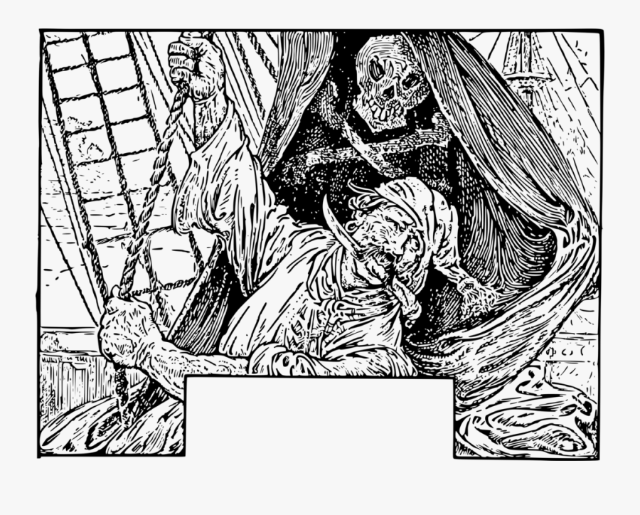 Art,monochrome Photography,monochrome - Robert Louis Stevenson Treasure Island Illustrations, Transparent Clipart