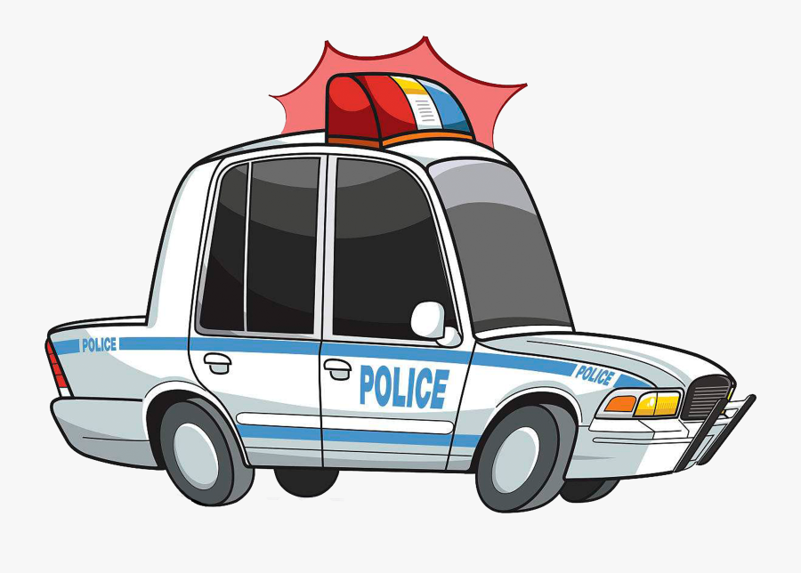 Police Car Lights Png - Police Car Cartoon Png, Transparent Clipart