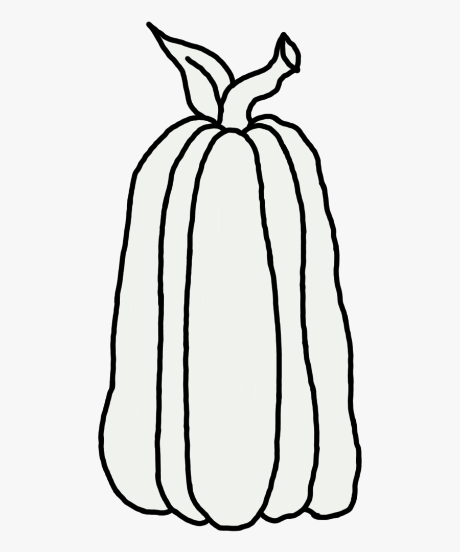 Pumpkin Line Drawing Transparent, Transparent Clipart