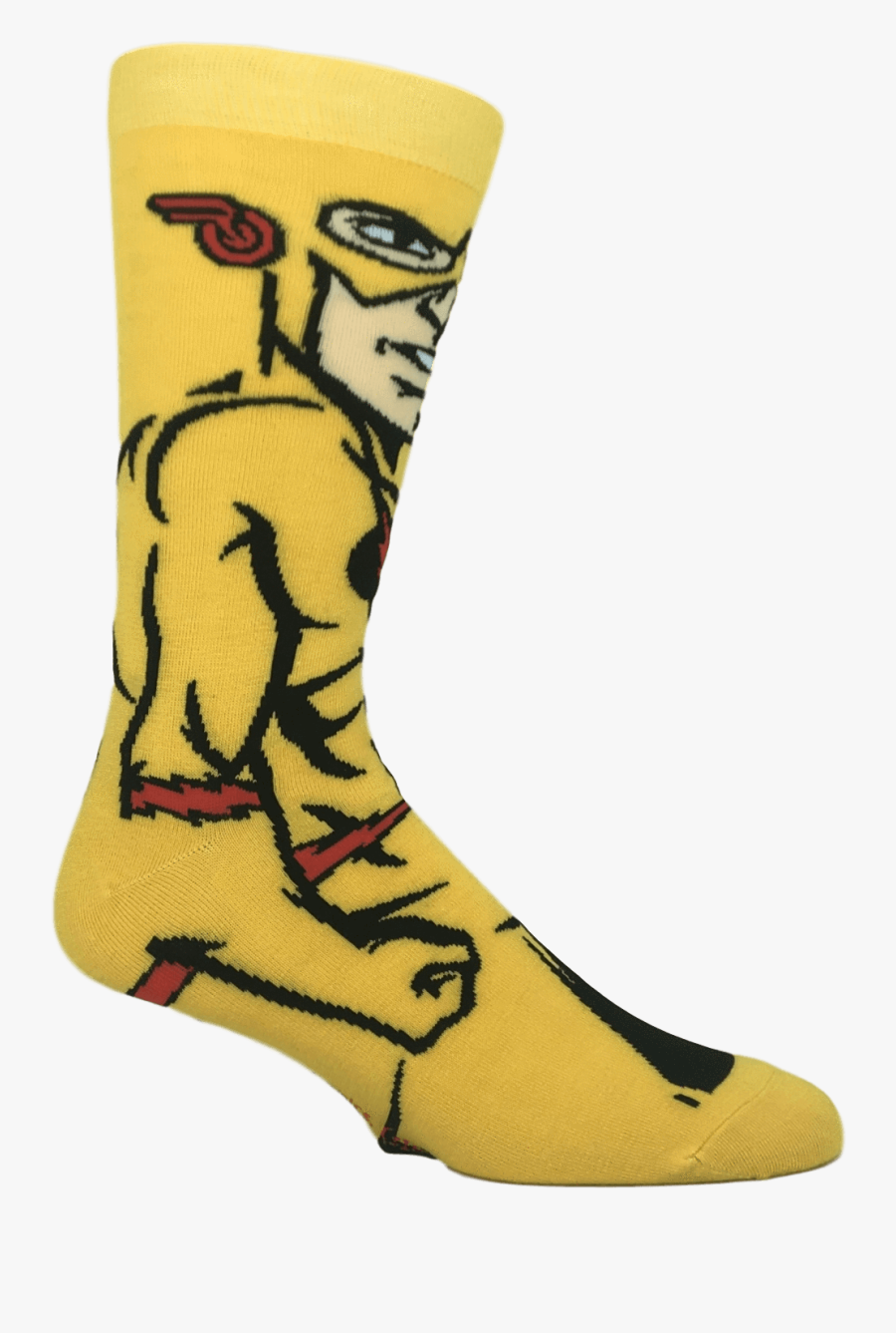 Dc Comics Reverse Flash 360 Superhero Socks - Sock, Transparent Clipart