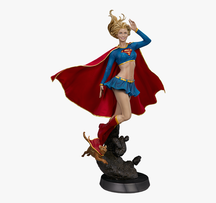 Dc Comics Premium Format™ Figure Supergirl - Supergirl Action Figure Png, Transparent Clipart