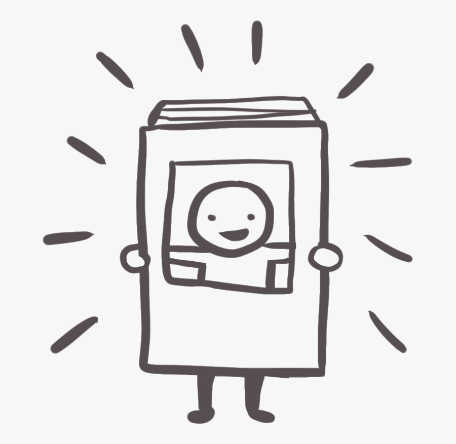 Hand Drawn Illustration In Dark Gray Of A Child Inside, Transparent Clipart