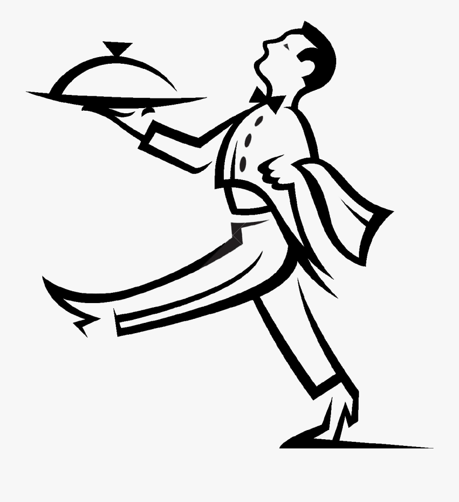 Catering Clipart Caters - Waiter Vector, Transparent Clipart