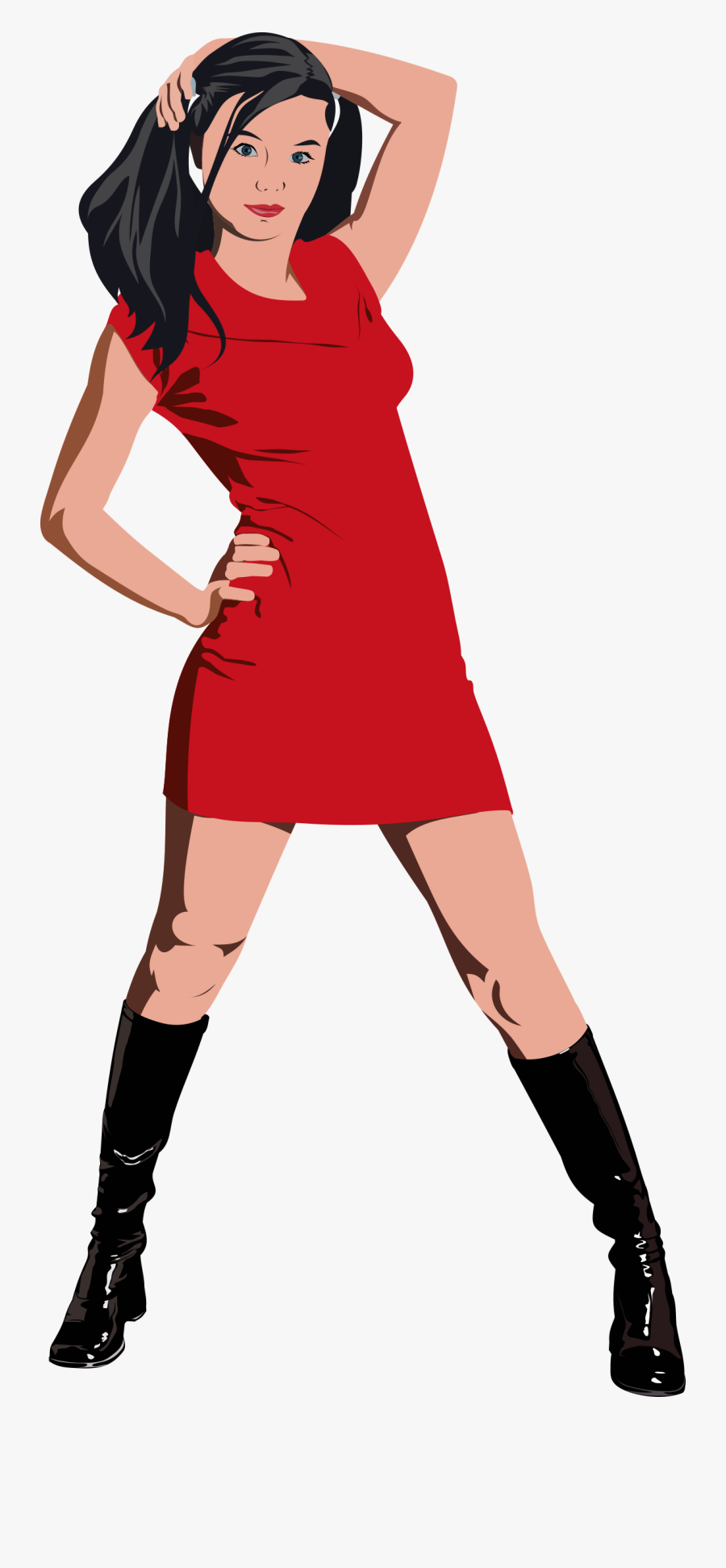 Clip Art Girl Undress - Illustration, Transparent Clipart