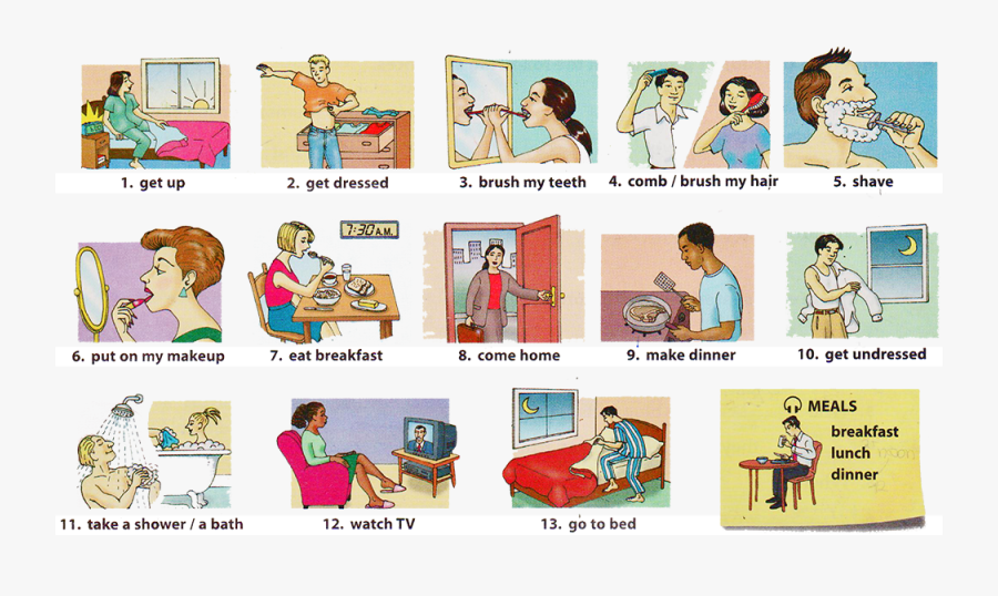 Clean Clipart Quehaceres - Used To Activities, Transparent Clipart