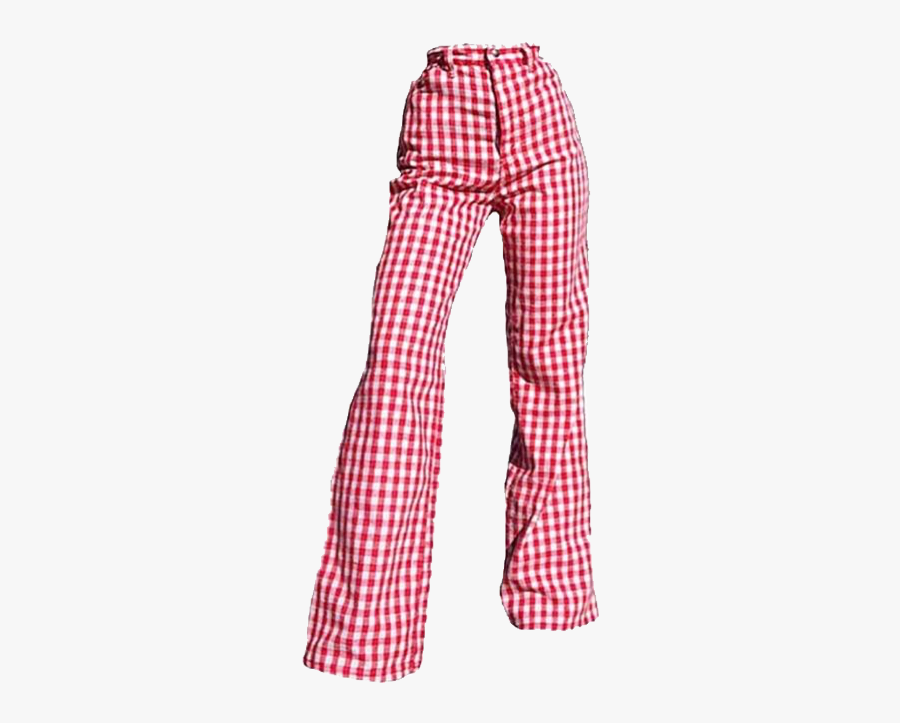 #moodboard #aesthetic #clothes #pants #checkered #red - Red White Checkered Pants, Transparent Clipart