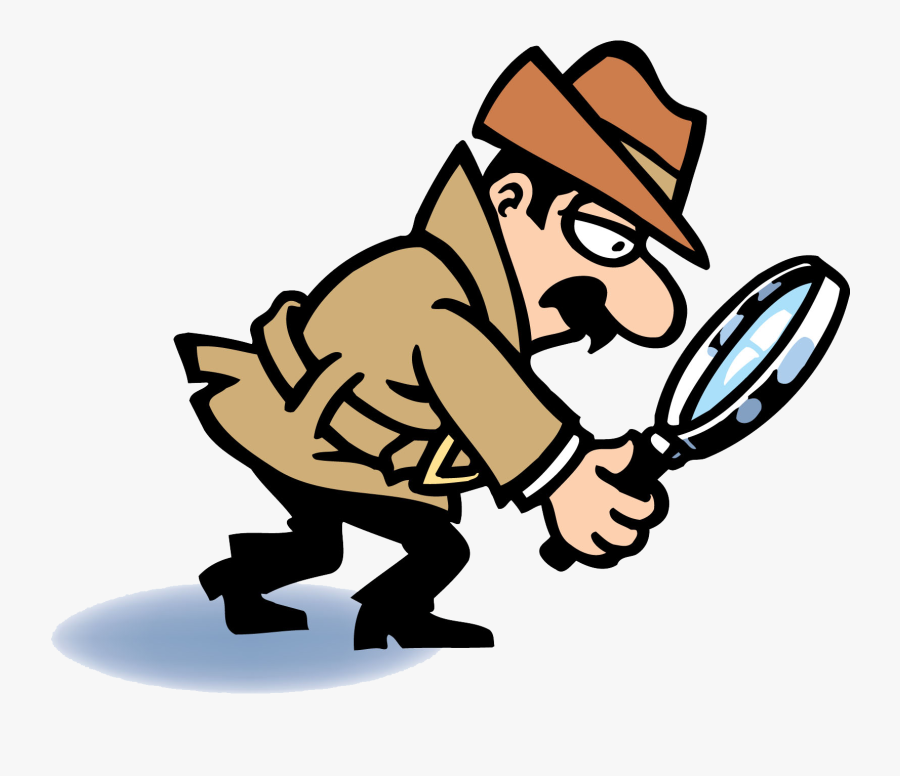 Transparent Detective Clipart - Clip Art Detective Magnifying Glass, Transparent Clipart