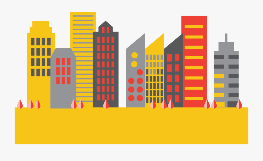 Transparent Chrysler Building Clipart - Mujer Maravilla Edificios Caricatura, Transparent Clipart